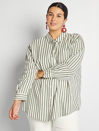 Chemise en lin mélangé