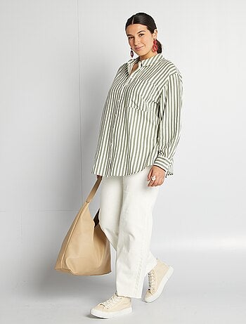 Chemise en lin mélangé