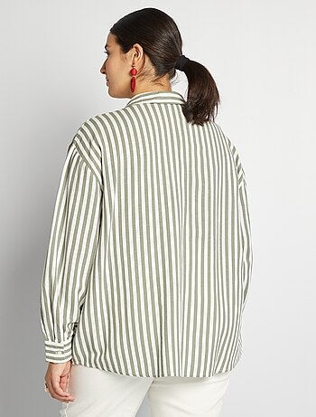 Chemise en lin mélangé