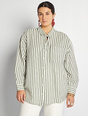 Chemise en lin mélangé