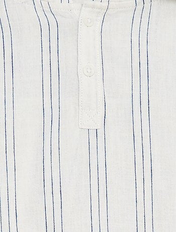 Chemise en lin mélangé