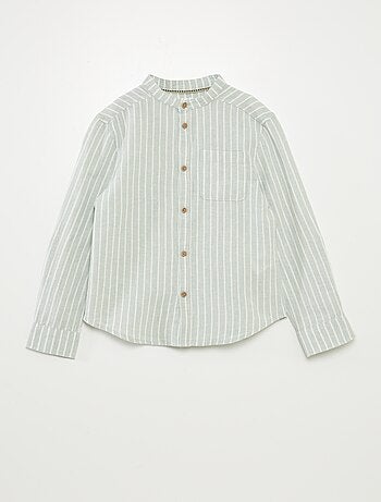 Chemise en lin mélangé