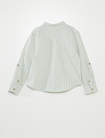 Chemise en lin mélangé