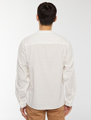 Chemise en maille gaufrée