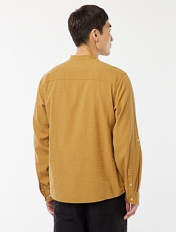 Chemise en maille gaufrée