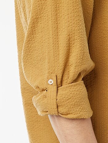 Chemise en maille gaufrée