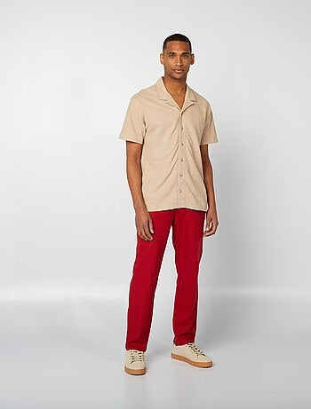 Chemise en maille manches courtes