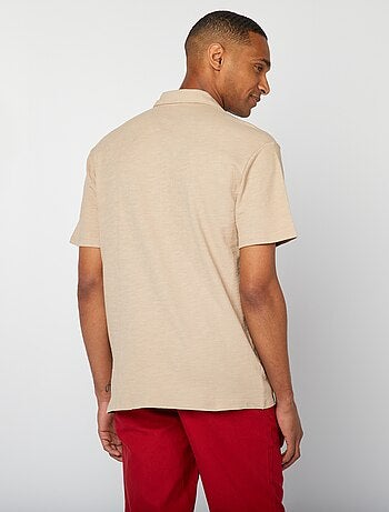 Chemise en maille manches courtes