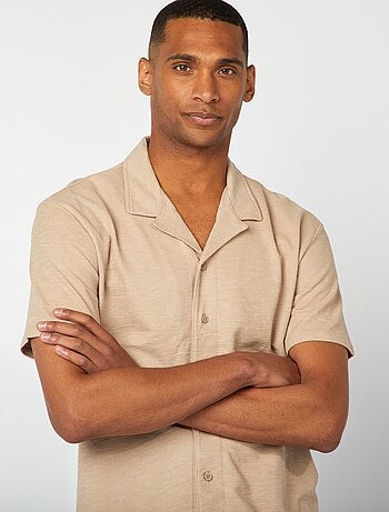 Chemise en maille manches courtes