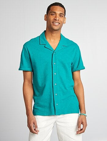 Chemise en maille manches courtes