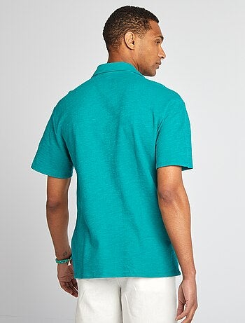 Chemise en maille manches courtes