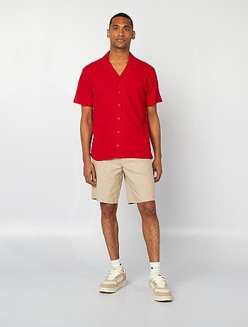 Chemise en maille manches courtes