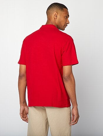 Chemise en maille manches courtes