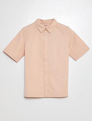 Chemise en popeline manches courtes