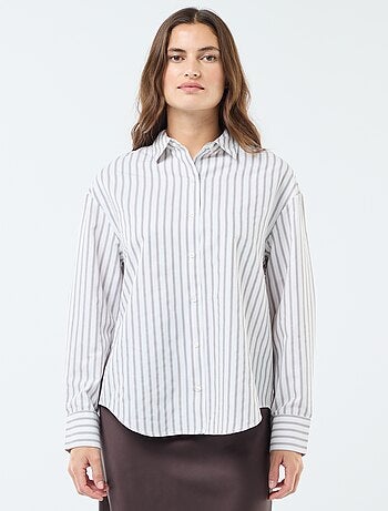 Chemise en popeline unie