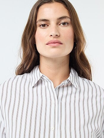 Chemise en popeline unie