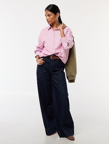 Chemise en popeline unie