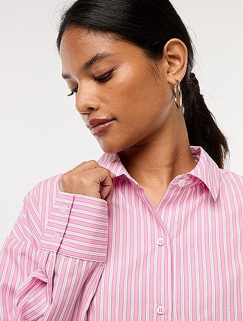 Chemise en popeline unie