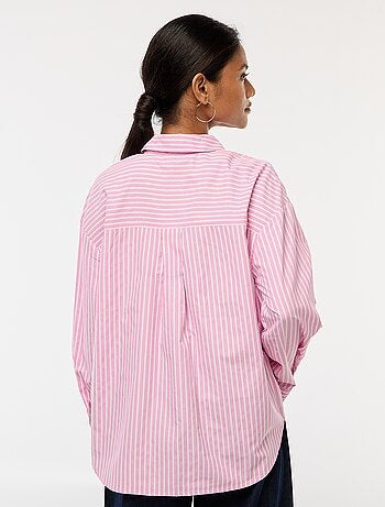 Chemise en popeline unie