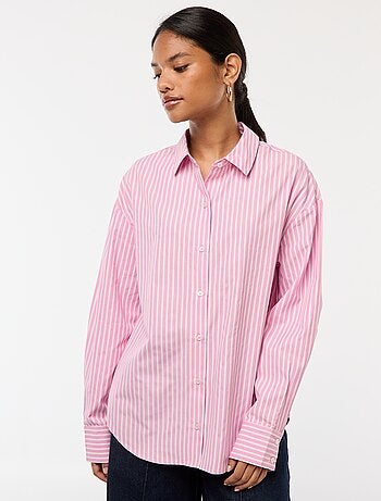 Chemise en popeline unie