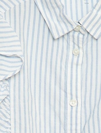 Chemise en popeline volantée