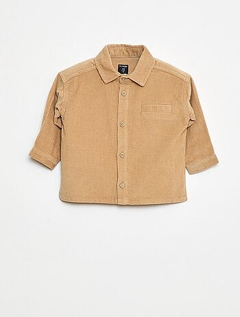 Chemise en velours côtelé