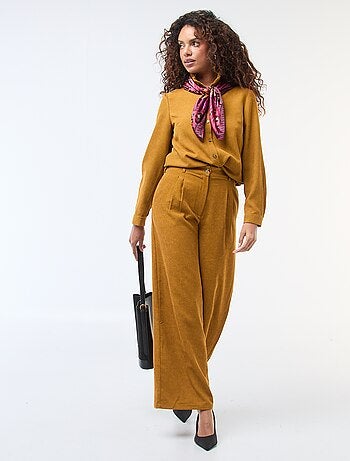 Chemise en velours unie