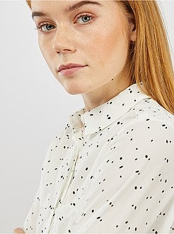 Chemise en voile crêpé - Kiabi