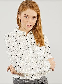 Chemise en voile crêpé - Kiabi