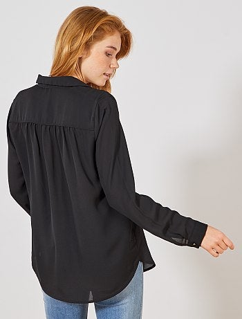 Chemise en voile crêpé - Kiabi