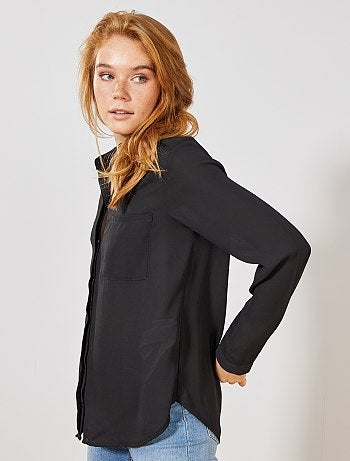 Chemise en voile crêpé - Kiabi