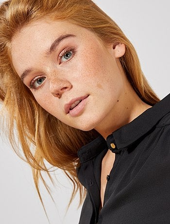 Chemise en voile crêpé - Kiabi