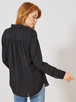 Chemise en voile crêpé - Kiabi