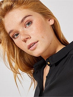 Chemise en voile crêpé - Kiabi