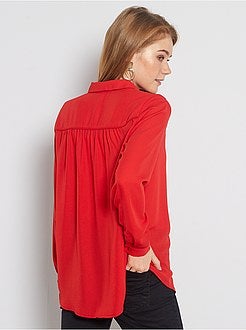 Chemise en voile crêpé - Kiabi