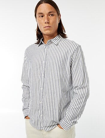 chemise fantaisie coupe confortable à manches longues