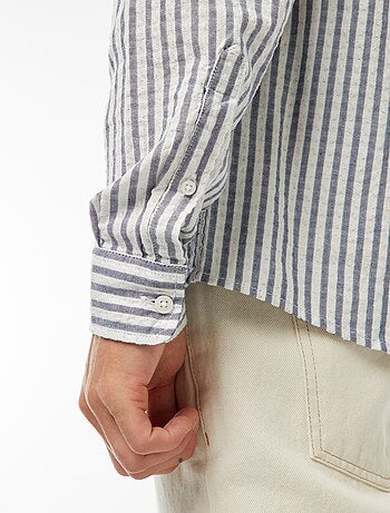 chemise fantaisie coupe confortable à manches longues