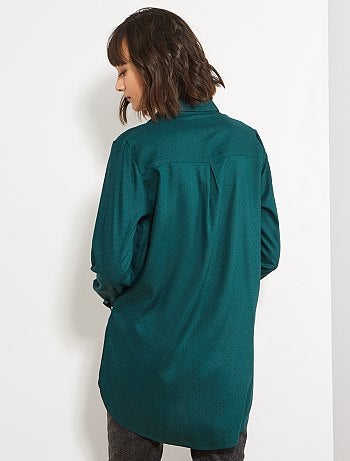 Chemise fluide à pois - Kiabi