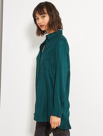 Chemise fluide à pois - Kiabi