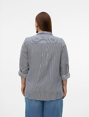 Chemise fluide 'Vero moda curve' avec manches retroussables