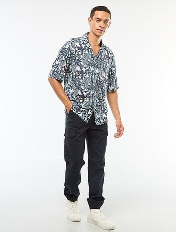 Chemise imprimée manches courtes