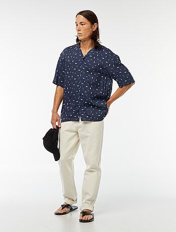 Chemise imprimée manches courtes