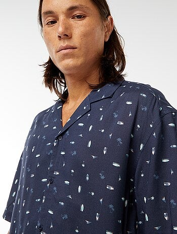 Chemise imprimée manches courtes