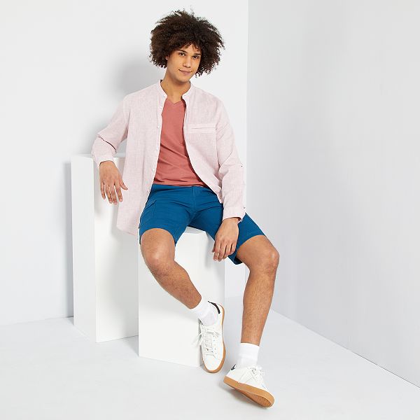 Chemise Homme | Kiabi Chemise lin et coton Blanc \u003c Épicerie Benjamin