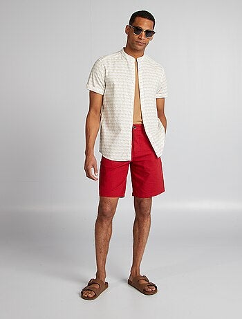 Chemise manches courtes à motif