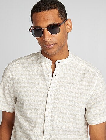 Chemise manches courtes à motif