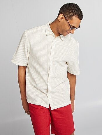 Chemise manches courtes à motif