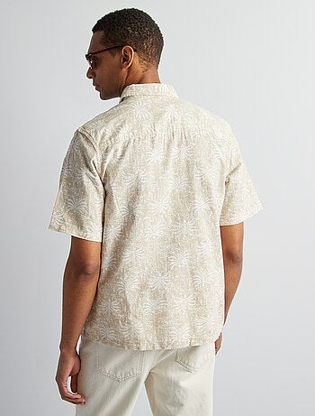 Chemise manches courtes à motif