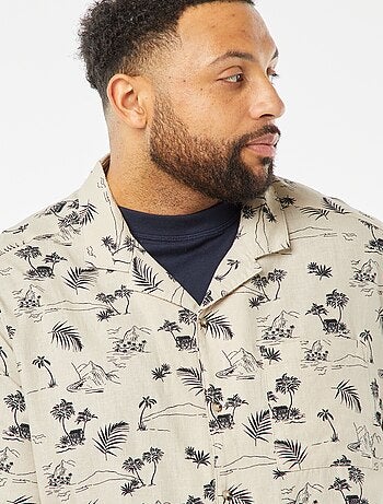 Chemise manches courtes à motif