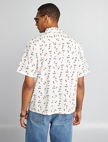 Chemise manches courtes à motif